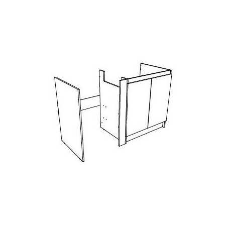 Meuble cuisinette 140 cm + fileur pour frigo ou fileur 10 cm