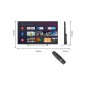 Tv led uhd 50" smart tv android mode hotel
