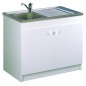 Meuble sous évier larg 90cm 2 portes hydrofuge Meuble sous évier larg 90cm 2 portes hydrofuge
