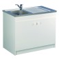 Meuble sous évier larg 80cm 2 portes hydrofuge Meuble sous évier larg 80cm 2 portes hydrofuge