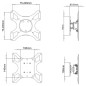 Support tv mural vesa 200 Support tv mural vesa 200