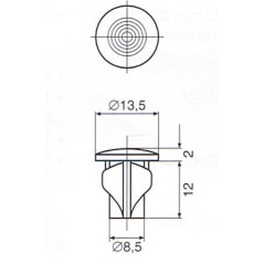 LAMPE DE VOYANT LUMINEUX DIAMETRE 9mm FIL 2 COSSES