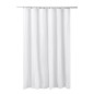 Rideau de douche textile blanc uni 100 % polyester l 180 x h 200 Rideau de douche textile blanc uni 100 % polyester l 180 x h 200
