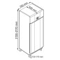 Armoire réfrigérée froid positif professionnel inox 597l Armoire réfrigérée froid positif professionnel inox 597l