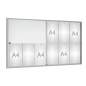 Vitrine interieure alu coulissante 12 feuilles a4 Vitrine interieure alu coulissante 12 feuilles a4