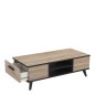 Table basse rectangulaire chene & noir Table basse rectangulaire chene & noir