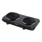 Rechaud electrique 2 feux 2250 Watts noir Rechaud electrique 2 feux 2250 Watts noir
