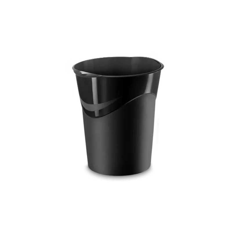 Corbeille plastique noir 14l Corbeille plastique noir 14l