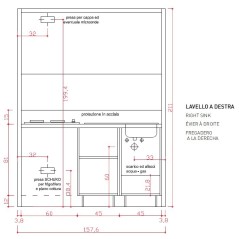 MEUBLE SOUS ÉVIER LARG 90 2 PORTES