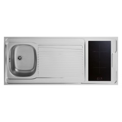 Kitchenette 140cm domino induction sans réfrigérateur