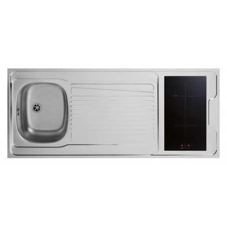 Kitchenette 140cm domino induction sans réfrigérateur