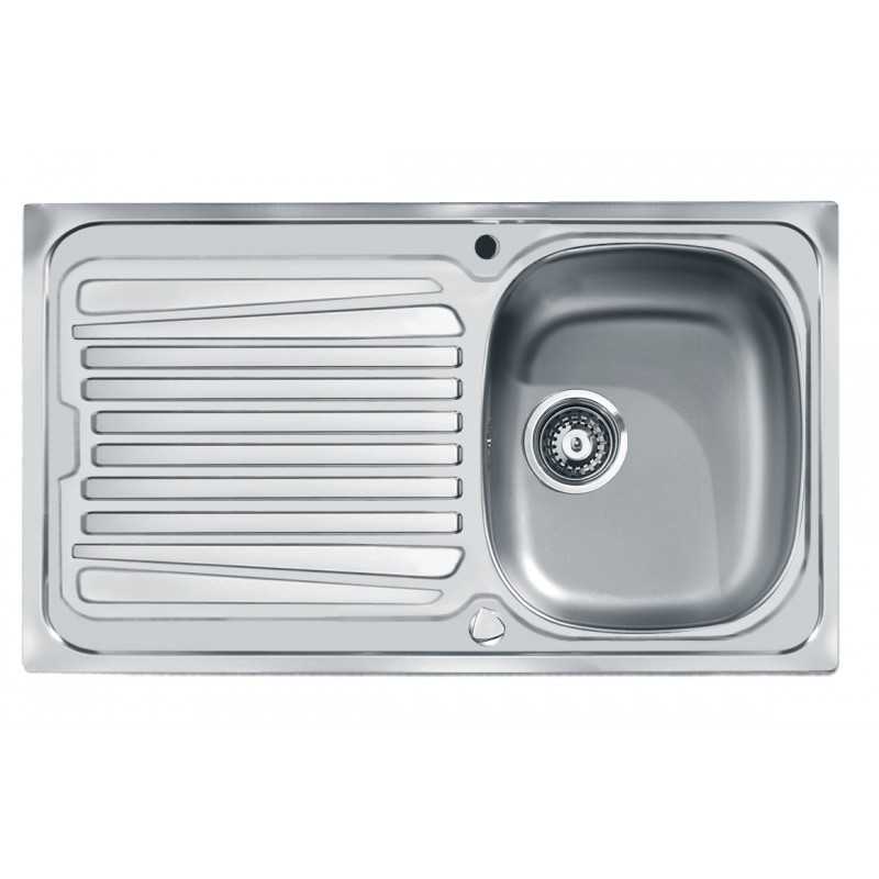 Évier 1 cuve l 86 x p 50 cm+ égouttoir sparta décor anti-rayures Évier 1 cuve l 86 x p 50 cm+ égouttoir sparta décor anti-rayures