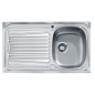 Évier 1 cuve l 86 x p 50 cm+ égouttoir sparta décor anti-rayures Évier 1 cuve l 86 x p 50 cm+ égouttoir sparta décor anti-rayures