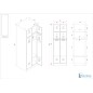 Vestiaire 2 cases industrie propre sur socle sur mesure Vestiaire 2 cases industrie propre sur socle sur mesure