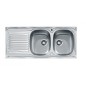 Évier 2 cuves l 116 x p 50+ égouttoir sparta décor anti-rayures Évier 2 cuves l 116 x p 50+ égouttoir sparta décor anti-rayures
