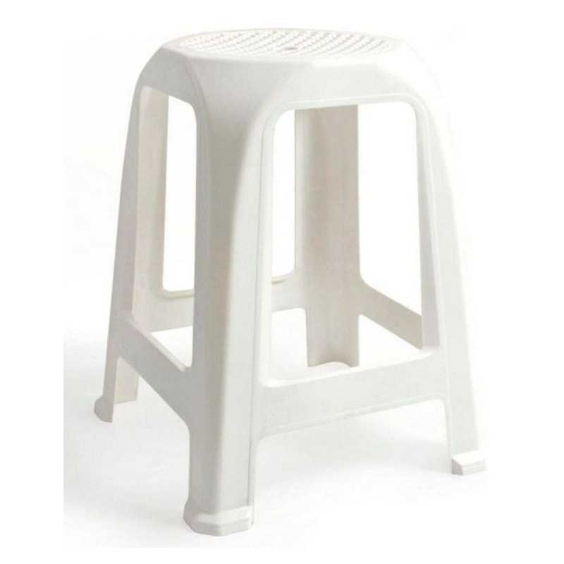 Tabouret plastique blanc