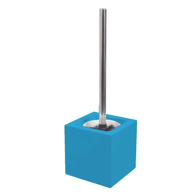 Pot + brosse Wc bois bleu Pot + brosse Wc bois bleu