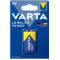 Piles 6lr61 alcaline 9v loglife poWer