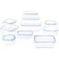 Récipients en verre avec clips de fermeture pour conservation alimentaire Récipients en verre avec clips de fermeture pour conservation alimentaire
