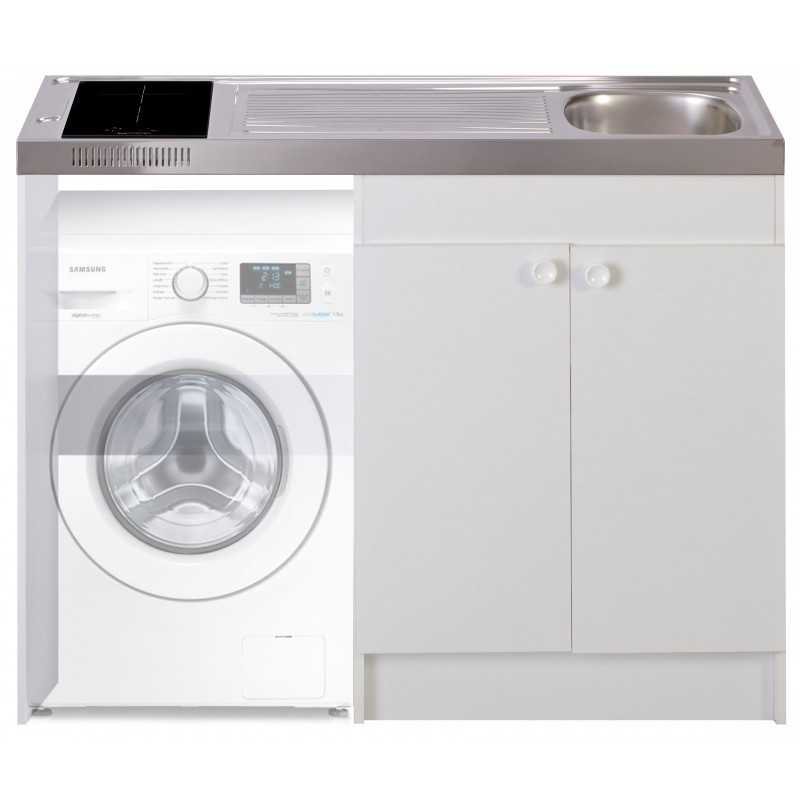 Kitchenette 140cm domino vitrocéramique manette sans réfrigérateur Kitchenette 140cm domino vitrocéramique manette sans réfrigérateur