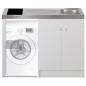 Kitchenette 140cm domino vitrocéramique manette sans réfrigérateur Kitchenette 140cm domino vitrocéramique manette sans réfrigérateur
