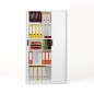 Organiz armoire métal haute porte rideaux Organiz armoire métal haute porte rideaux