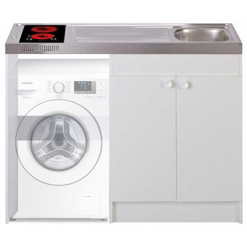 Kitchenette 140cm domino vitrocéramique sensitif sans réfrigérateur Kitchenette 140cm domino vitrocéramique sensitif sans réfrigérateur