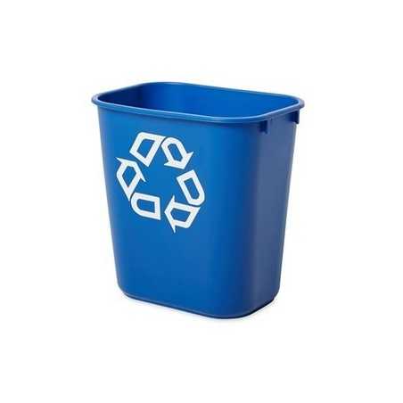 Corbeille recyclage de bureau 12l bleu
