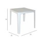 Table monobloc plastique 4 pieds 70x70cm Table monobloc plastique 4 pieds 70x70cm