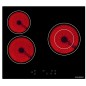 Table vitroceramique 3 foyers 60cm noire Table vitroceramique 3 foyers 60cm noire