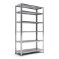 Rayonnage 6 tablettes l100 x p30 x h207 cm acier galvanise Rayonnage 6 tablettes l100 x p30 x h207 cm acier galvanise