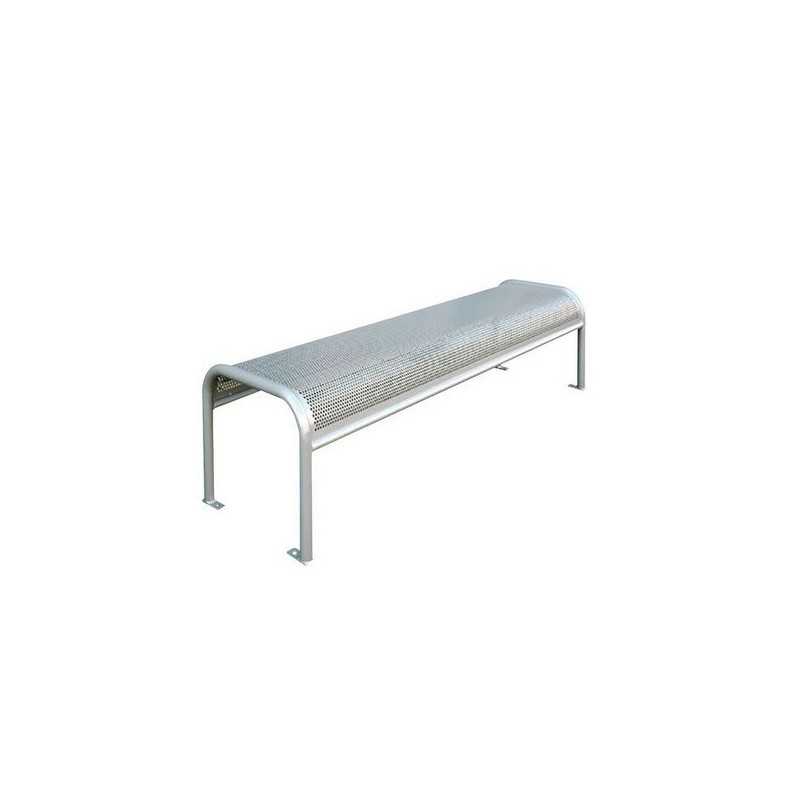 Banc exterieur acier a fixer au sol Banc exterieur acier a fixer au sol