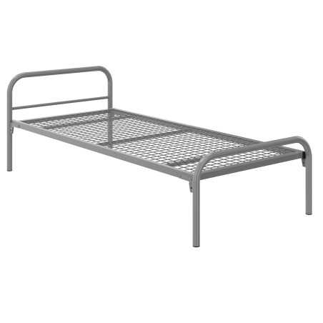 EKOA LIT SIMPLE METAL 80*190 AVEC SOMMIER EN TREILLIS SOUDE ET TETE DE LIT