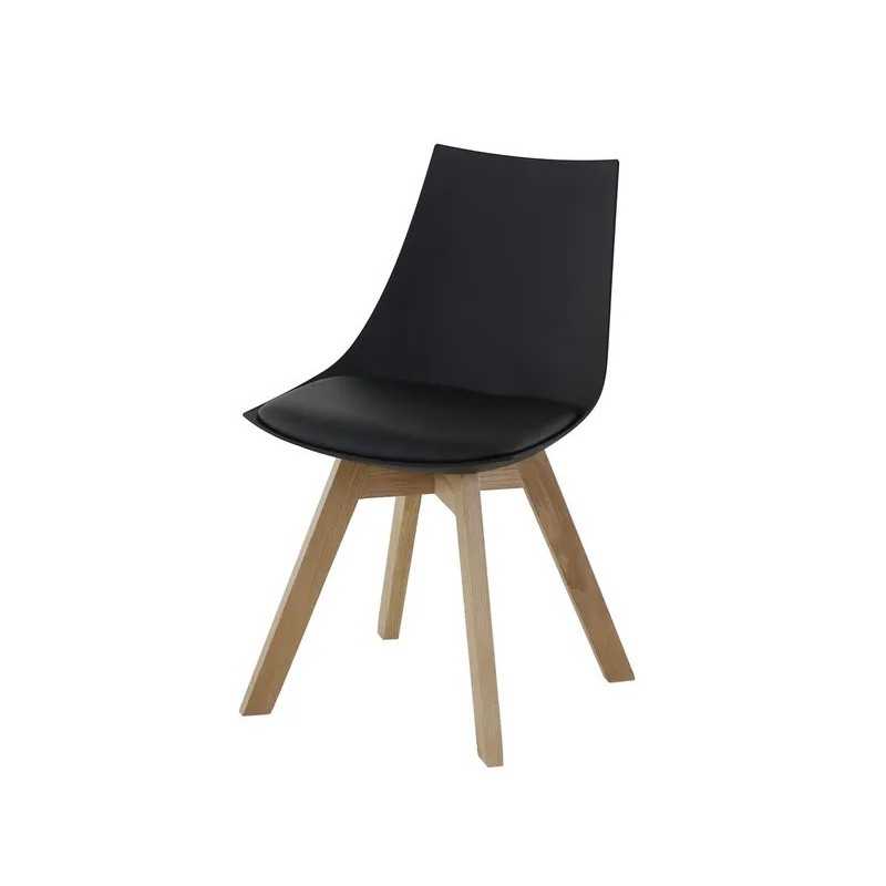 Chaise coque pieds bois style scandinave Chaise coque pieds bois style scandinave