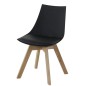 Chaise coque pieds bois style scandinave Chaise coque pieds bois style scandinave