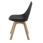 Chaise coque pieds bois style scandinave Chaise coque pieds bois style scandinave