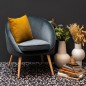 Fauteuil pieds bois style scandinave Fauteuil pieds bois style scandinave