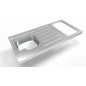 Évier inox cuisinette 120cm sans domino reversible iseo Évier inox cuisinette 120cm sans domino reversible iseo