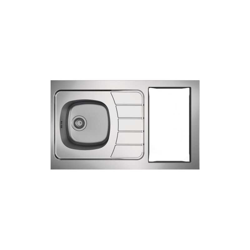 Évier inox cuisinette 100cm sans domino reversible iseo Évier inox cuisinette 100cm sans domino reversible iseo