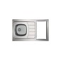 Évier inox cuisinette 100cm sans domino reversible iseo Évier inox cuisinette 100cm sans domino reversible iseo
