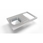 Évier inox cuisinette 100cm sans domino reversible iseo Évier inox cuisinette 100cm sans domino reversible iseo