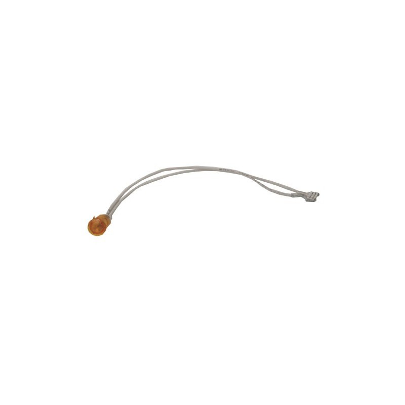 Voyant lumineux diametre 12mm jaune avec fil pour plaque de cuisson Voyant lumineux diametre 12mm jaune avec fil pour plaque de cuisson