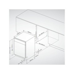 LAVE VAISSELLE TOUT INTEGRABLE 13 COUVERTS 60CM SCHNEIDER