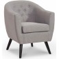 Fauteuil scandinave en tissu gris Fauteuil scandinave en tissu gris