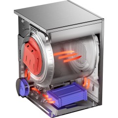 Sèche-linge pro 7 kg condensation titanium