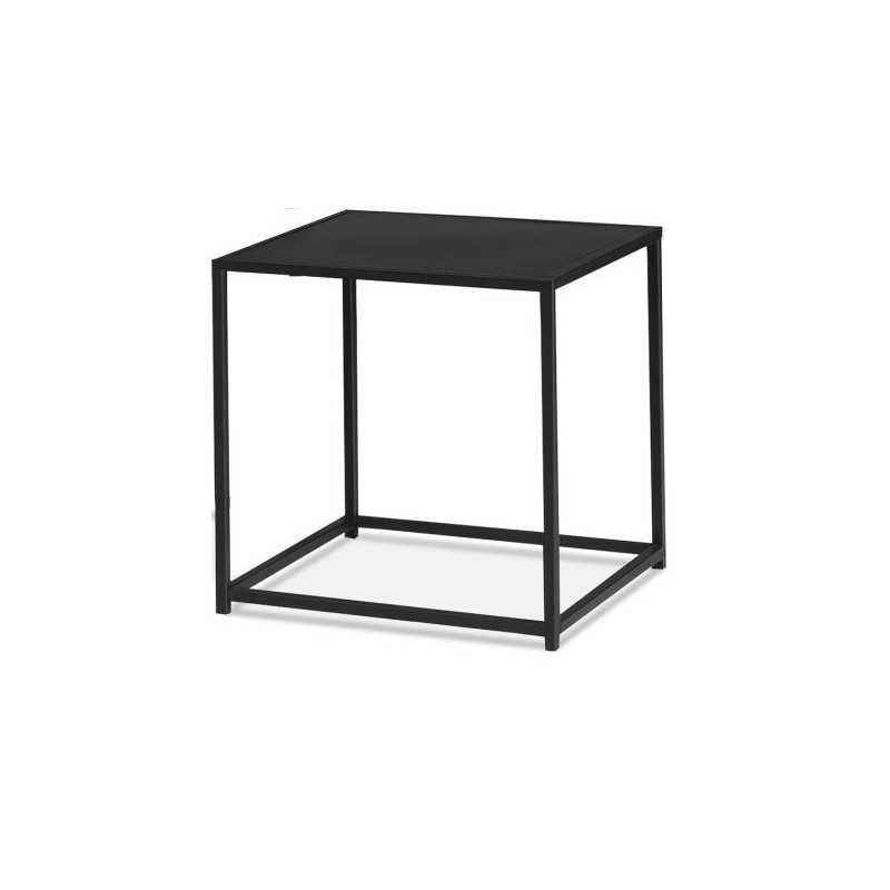 Chevet cube metal 40x40x40cm noir Chevet cube metal 40x40x40cm noir