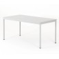 Table carree 180x80cm unicolore gris Table carree 180x80cm unicolore gris