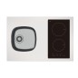 Dessus évier cuisinette l90cm domino induction Dessus évier cuisinette l90cm domino induction