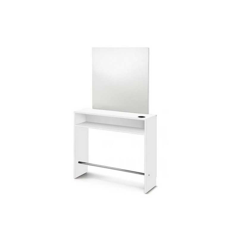 Meuble de coiffure console L.100 cm blanc Meuble de coiffure console L.100 cm blanc