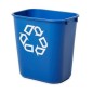 Corbeille recyclage de bureau 26L bleu Corbeille recyclage de bureau 26L bleu